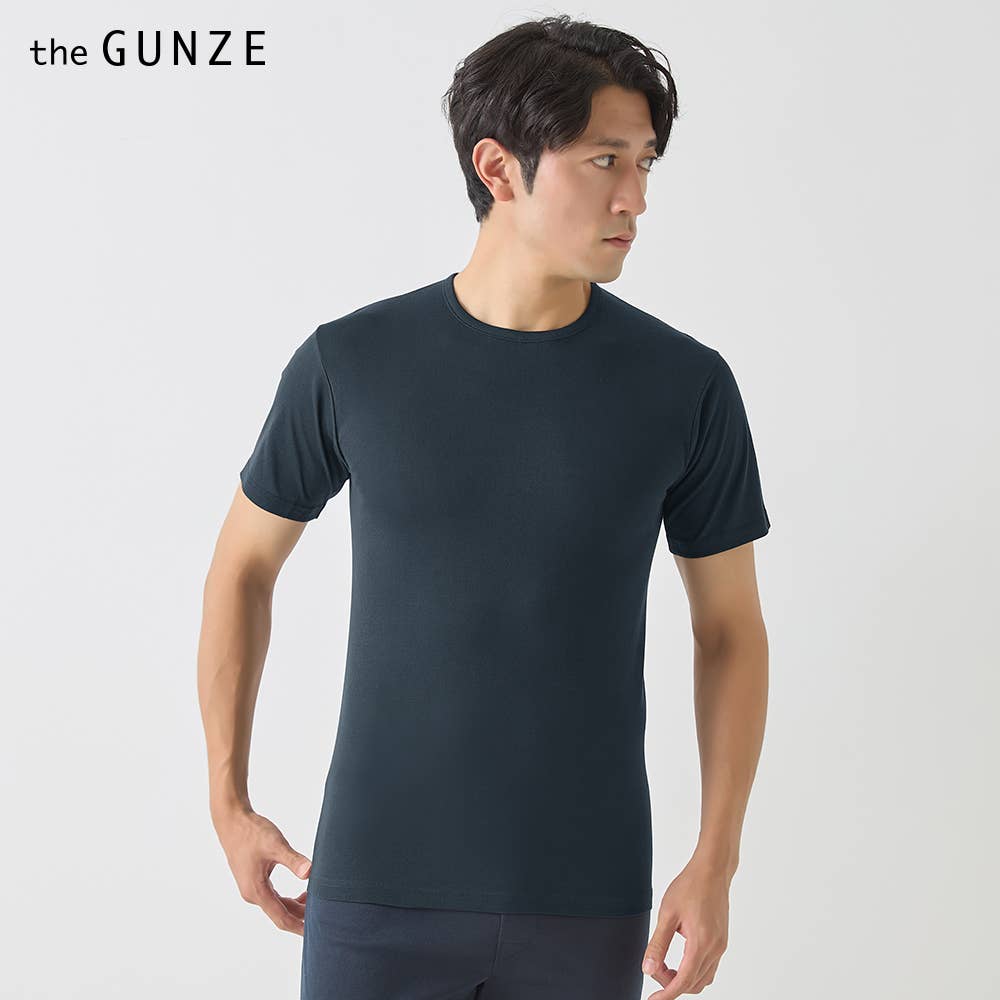 【冷感綿100%】クルーネックTシャツ(丸首)【まとめ買い割対象】